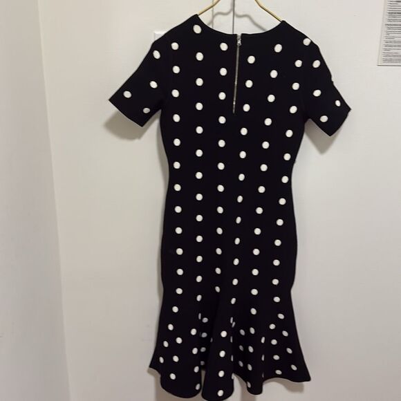 Milly NWOT Woman’s Polka Dot Knit Mermaid Dress in Black & White. Size medium. - Picture 3 of 9